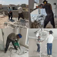 کارگرتخریب ساختمانی باابزارکامل ومجهزبا60درصدتخفیف