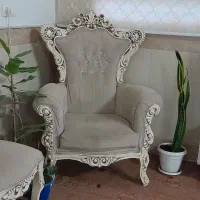 مبل سلطنتی ۹ نفره کلاسیک پلی استر و میز ،،|مبلمان خانگی و میز عسلی|قم, سراجه|دیوار