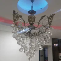 لوستر برنجی ۴ شعله