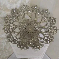 آیینه و شمعدان و میز ومیوه خوری برنجی