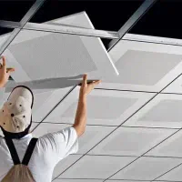 اجرای صفر تا صد تایل گچی و pvc