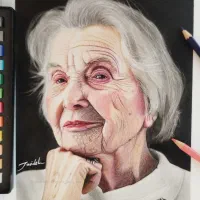 نقاشی وطراحی چهره(سیاه قلم ومدادرنگی،سفارش وآموزش)