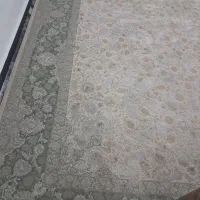 فرش کرم سبز ۱۲۰۰ شونه در حد نو خودم یک هفتس خریدم