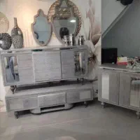 میز تی وی ایینه کنسول جاکفشی ام دی اف