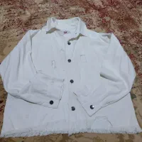 کت سفید کتان سایز تا ۴۶ ، معاوضه ام دارم