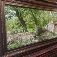 تابلو فرش کوچه باغ چله ابریشم برجسته ۹۰*۱۵۰ golha|تابلو فرش|تهران, نارمک|دیوار