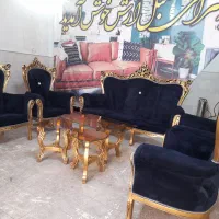 ۷نفره نیمه استیل کسری|مبلمان خانگی و میز عسلی|قم, امامزاده ابراهیم|دیوار