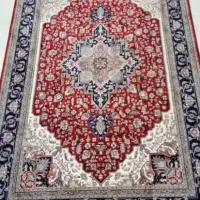 قالی 1200 شانه بهشتی طرح دست بافت تمام ابریشم