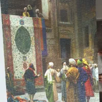 پازل درست شده و چسب شده