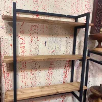 شلف دیواری چوب و فلز