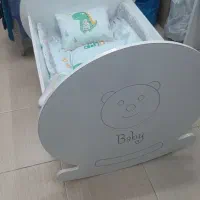 تخت گهواره نوزادی تمام ام دی اف اصل تا دوسال و نیم