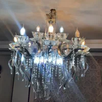 لوستر آویز کریستال 24 شعله