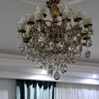 لوستر برنجی ۸ شاخه
