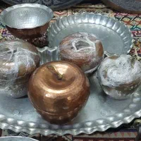 ظروف دکوری و پذیرایی مسی|کلکسیون اشیاء عتیقه|ری, منصوریه منگل|دیوار