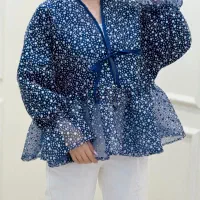 فروش عمده مانتو عروسکی مزونی بابونه پک ۷ تایی