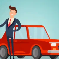 راننده با ماشین