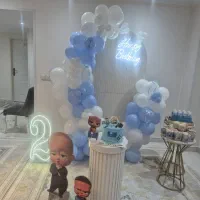 ریسه بادکنک سفید آبی|اسباببازی|قدس, شهرقدس|دیوار