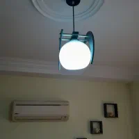 ۳ عدد لوستر آویز تک شعله با هم .تکی هم دویست
