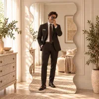 آینه دفرمه قدی بکلایت( تسویه‌ درب منزل)