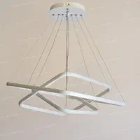 لوستر LED /smd مدرن سه طبقه ریموت دار|لوستر و چراغ آویز|تبریز, |دیوار