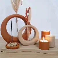 ست دکوری -پاسماوری -شمع   -ست پذیرایی