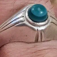 انگشتر کلیکسیونی  نقره عقیق سلیمانی سبز باباقوری