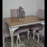 غذاخوری ۴ نفره به همراه شیشه