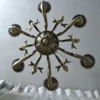 لوستر  برنجی ۸ و۶ شعله