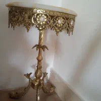 میز تلفن برنز  سنگ‌مرمر