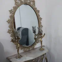 آینه شمعدان برنج