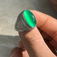 انگشتر عقیق سبز