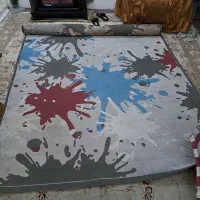 گلیم فرش فانتزی ۹متری سالم