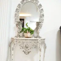 ایینه شمعدون|بوفه، ویترین، کنسول|بندر انزلی, ساحل قو|دیوار