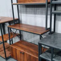 کافی بارطبقه دار کشو دار بغل ضبدر رنگ  کلیاف تیره|کتابخانه، شلف، قفسه‌های دیواری|تهران, شهرک صادقیه|دیوار