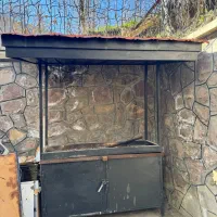 منقل کباب پز بزرگ با سایه بان فشم