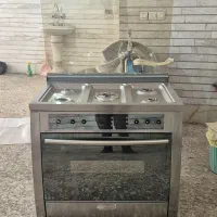 اجاق گاز تاکنو فر دار  استیل  امپراتور مدل Mefless