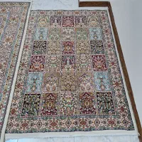 قالیجه ماشینی خشتی یک در یک و نیم