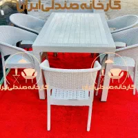 میز و صندلی پلاستیکی طرح ثنا نهارخوری غذاخوری