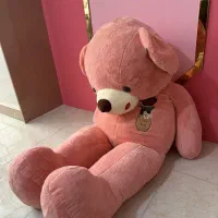 عروسک خرس بزرگ گلبهی خوشرنگ