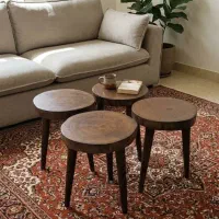 میز عسلی چوب طبیعی