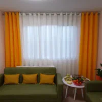 پرده پذیرایی همراه چوب پرده