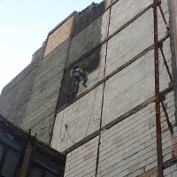 سیمانکاری بدون داربست باطناب و راپل