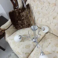 لوستر استیل مهر افروز|لوستر و چراغ آویز|مشهد, شهرآرا|دیوار