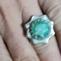 انگشتر جواهر ات موزنایت یخی گرمی 250|جواهرات|میانه, |دیوار