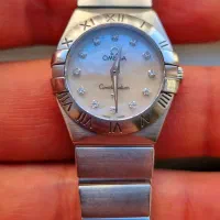 ساعت امگا نیوکانسلیشن صدف برلیان زنانه اورجینال