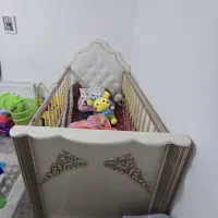 تخت کودک چوب و چرم