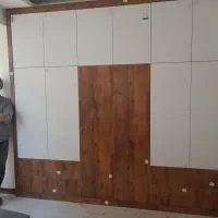 ساخت کابینت اشکاف ام دی اف دیوار تی وی|جاکفشی، کمد، دراور|مشهد, سرافرازان|دیوار