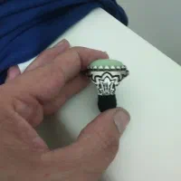 انگشتر نقره با نگین شب نما و زیبا|زیورآلات و اکسسوری|سرپل ذهاب, |دیوار