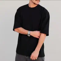 تی شرت استین کوتاه مردانه مشکی