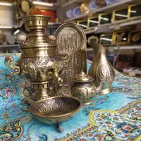 سماور برنجی شب یلدا ذغالی آنتیک ۳لیتری نانو|سماور، چای‌ساز، قهوه‌ساز|مشهد, چهارباغ|دیوار
